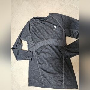 OG Gymshark Element Baselayer Long Sleeve T-Shirt Men's S Grey David Laid Era